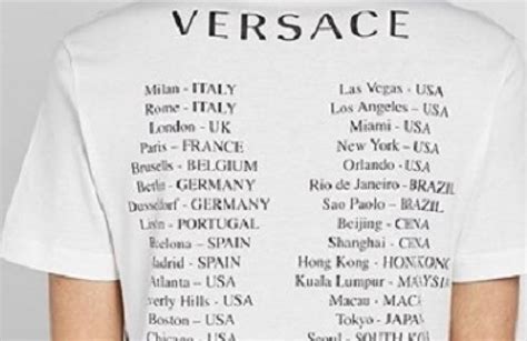 versace cina maglietta|Il caso delle magliette di Versace che hanno offeso il governo cinese.